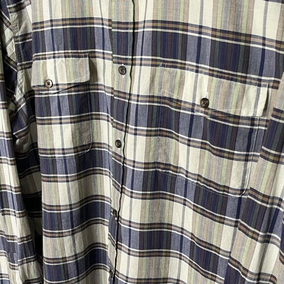 UNTUCKit Plaid Shirt Wrinkle Free Cotton Button Up Long Sleeve Men’s Size XXL - Picture 4 of 11